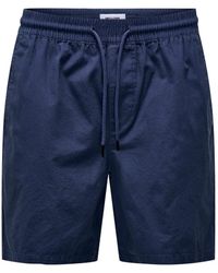 Only & Sons - Sweatshorts Shorts Bermuda Pants Sommer Hose 7318 in Dunkelblau - Lyst