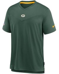 Nike - Print-Shirt Green Bay Packers DriFIT Sideline 2021 Coach - Lyst