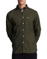 Lyle & Scott - Langarmhemd , 100% Baumwolle, Mit Button Down Kragen - Lyst