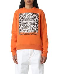 Roberto Cavalli - Sweatshirt orange - Lyst