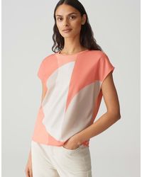 Opus - Shirt SALOMA PRINT Regular aus Material Mix - Lyst