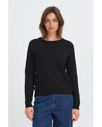 Oxmo - Strickpullover Oxbmmnora Basic Raglan Pullover - Lyst