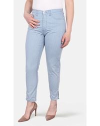 STOOKER WOMEN - 5-Pocket-Jeans Nizza Stripe Tapered Fit - Lyst