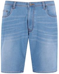 Hajo - 3/4-Hose Jeansshort mit bedruckter Innenseite - Lyst