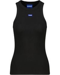HUGO - Top EASY TANK Slim Fit - Lyst