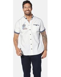 Jan Vanderstorm - Kurzarmhemd BERGTHAL mit Kontrastdetails - Lyst