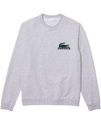 Lacoste - Pullover -Sweatshirt aus Baumwoll-Fleece mit (1-tlg) - Lyst