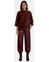Zero - Sweatshirt Damen Mit 3/4 Arm Material - Lyst
