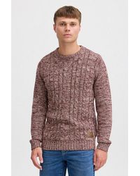 Solid - Strickpullover Sdphilemon Strickpulli Mit Zopfstrickmuster - Lyst
