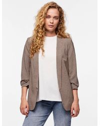 Pieces - Blusenblazer PCBOSELLA / PRINTED BLAZER NOOS mit 3/4 Ärmel - Lyst