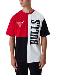 KTZ - NBA Cut and Sew Chicago Bulls T- Shirt red white (1-tlg) - Lyst