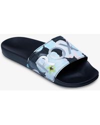 Roxy - Slippy Ii Printed Badesandale Badelatschen, Schlappen - Lyst