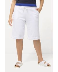 Ulla Popken - Jeansshorts Sweatshorts Mary weites gerades Bein Elastikbund - Lyst