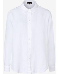 MORE&MORE - &MORE Hemdbluse Linen Shirt Blouse 0010 - Lyst