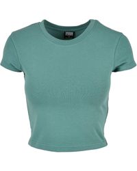 Urban Classics - T-Shirt Ladies Stretch Jersey Cropped Tee (1-tlg) - Lyst