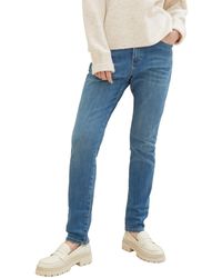 Tom Tailor - Regular-fit-Jeans Tapered relaxed, Used Mid Stone Blue Denim - Lyst