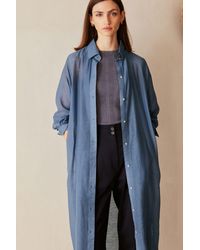 Next - Blusenkleid Hemdkleid aus Lyocell-Leinen-Gemisch (1-tlg) - Lyst