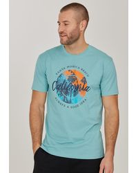 Cruz - T-Shirt Edmund mit coolem Print - Lyst