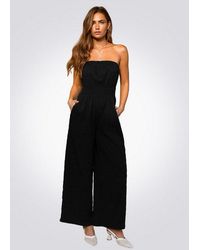 CUPSHE - Culotte-Overall Sonnenuntergang Über Den Cays Schwarzer Jumpsuit - Lyst