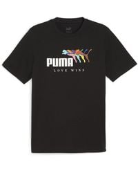 PUMA - ESS+ LOVE WINS T-Shirt - Lyst