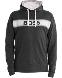 BOSS - Kapuzensweatshirt Authentic Hoodie mit großem -Logo - Lyst