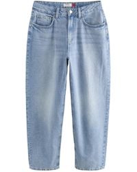 Next - Weite Sanduhr-Jeans mit Barrel-Leg aus 100 % Baumwolle (1-tlg) - Lyst
