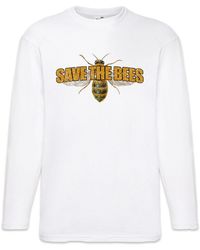 Urban Backwoods - Langarmshirt Save The Bees Langarm T-Shirt Bienen Imker Züchter Naturschutz Öko - Lyst