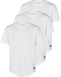 Jack & Jones - Tshirt Herren Lang Geschnitten Set 100% Baumwolle Regular Fit Jjenoa 3Er Pack - Lyst