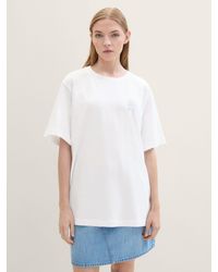 Tom Tailor - Langarmshirt Boyfriend T-Shirt mit Print - Lyst