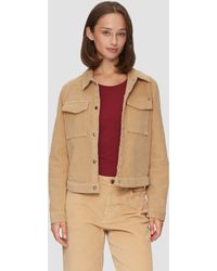S.oliver - Funktionsjacke Verkürzte Cordjacke mit Druckknöpfen - Lyst