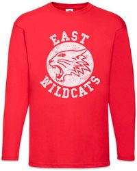 Urban Backwoods - Langarmshirt East Wildcats Langarm T-Shirt High School Basketball Musical Katzen - Lyst