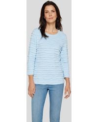 Rabe - Print- 3/4-Arm-Shirt mit Struktur-Design - Lyst