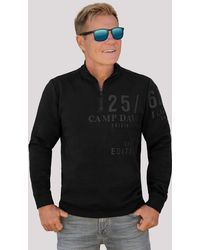 Camp David - Sweater mit Zipper am Stehkragen - Lyst