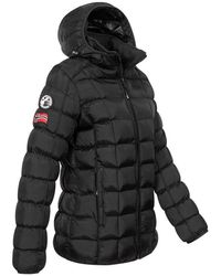GEOGRAPHICAL NORWAY - Steppjacke Damen Steppjacke Parka Winterjacke Warm Gesteppt Outdoor Jacke Kapuze - Lyst