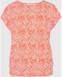 Bianca - Print-Shirt JULIE mit modischem Allover-Dessin in Trendfarbe - Lyst