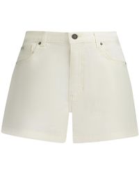 Guess - 2-in-1-Shorts Weiße -Jeansshorts mit 5 Taschen – Ideal für Mütter - Lyst
