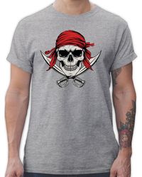 Shirtracer - T-Shirt Böser , Piraten Totenkopf, Pirates, Seeräuber, Freibeuter Pirat - Lyst