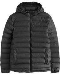 Next - Steppjacke Gummierter Puffermantel mit Kapuze (1-St) - Lyst
