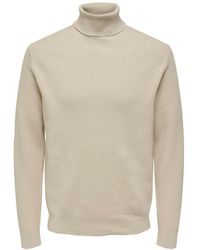 Only & Sons - Strickpullover ONSPHIL REG 12 STRUC ROLL NECK KNIT - Lyst