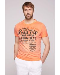 Camp David - T-Shirt mit auffälligen Front-Schriftzügen - Lyst