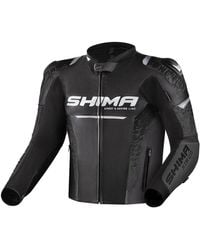 Shima - Motorradjacke STR 2.0 Motorrad Lederjacke Rückenprotektor enthalten,Perforiert - Lyst