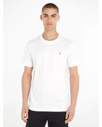 Calvin Klein - T-Shirt CK EMBRO BADGE TEE mit Logopatch - Lyst