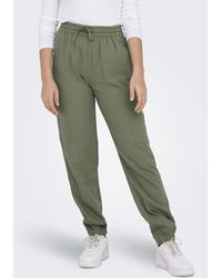 ONLY - Cargohose ONLCARO MW LIN PULL-UP CARGO PNT NOOS - Lyst
