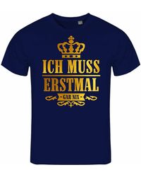deinshirt - Print- T-Shirt Ich muss erstmal gar nix Funshirt mit Motiv - Lyst