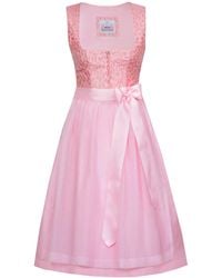 Marjo - Dirndl 'Insingen' 918465, Puderrosa 65cm - Lyst