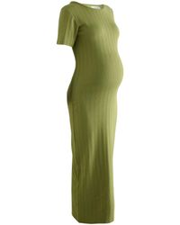 Next - Umstandskleid Geripptes Midaxi-Kleid, Umstandsmode (1-tlg) - Lyst