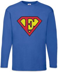 Urban Backwoods - Langarmshirt Super E Langarm T-Shirt Buchstabe Initialen Vorname Nachname Man - Lyst