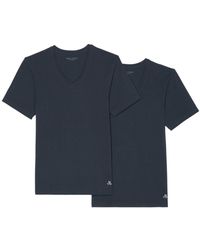Marc O' Polo - Essentials (2-tlg) t-shirt -ausschnitt v-neck - Lyst