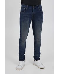 Solid - Slim Fit Denim Jeans Stoned Washed Trousers SDTOMY (1-tlg) 4134 in Blau - Lyst