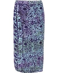 Guru-Shop - Minirock 3/4 Wickelrock, Bali Sarong Strandrock,.. - Lyst